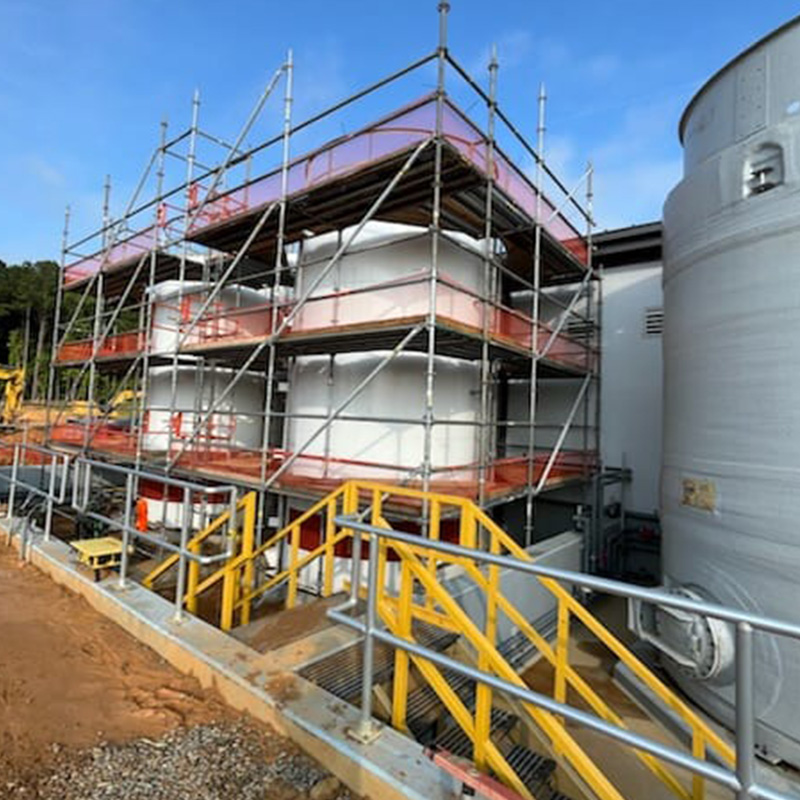 Scaffold on Work Site